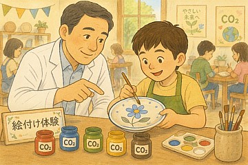 度会町役場で「CO2アップサイクル体験教室」を開催